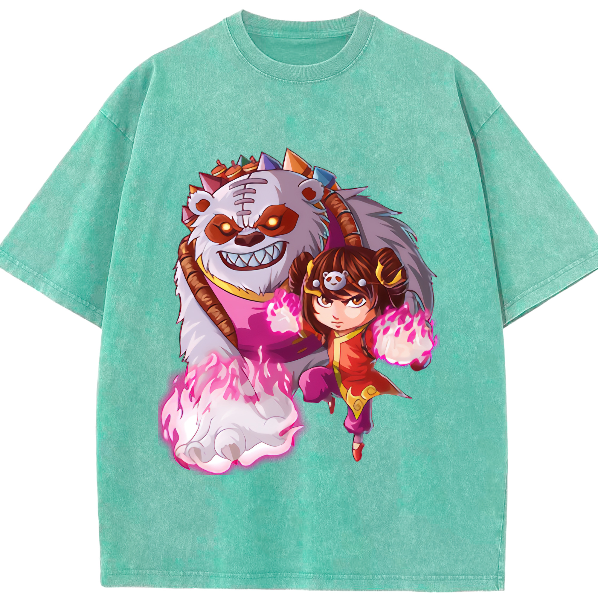 リーグ・オブ・レジェンド League of Legends LOL 綿100% ヴィンテージ風 半袖Tシャツ（フロントプリント）